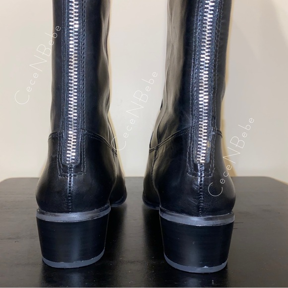 ❤️Leather Over the Knee Back Zip Boots — INC International Concepts —US 7 —Black - Picture 8 of 14